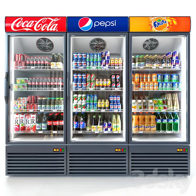 Refrigerator Coca-cola 3DS Max