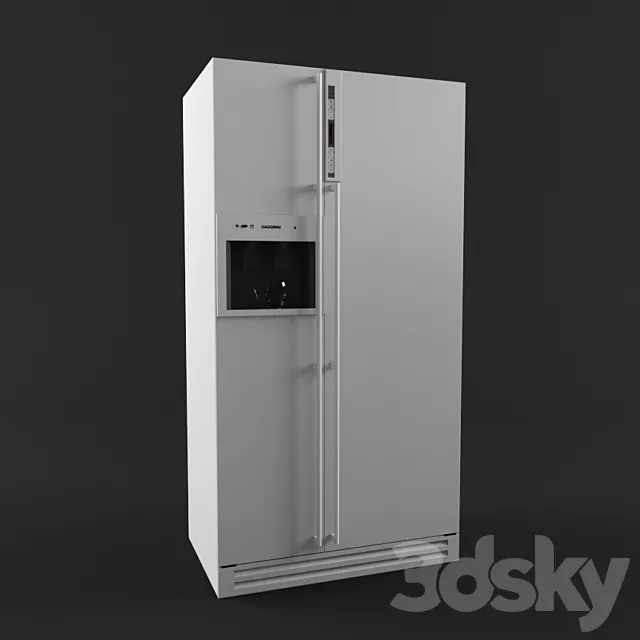 Refrigerator Gaggenau 3DS Max Model