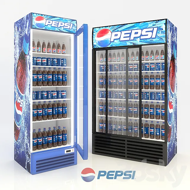 Refrigerator Pepsi. 3DSMax File