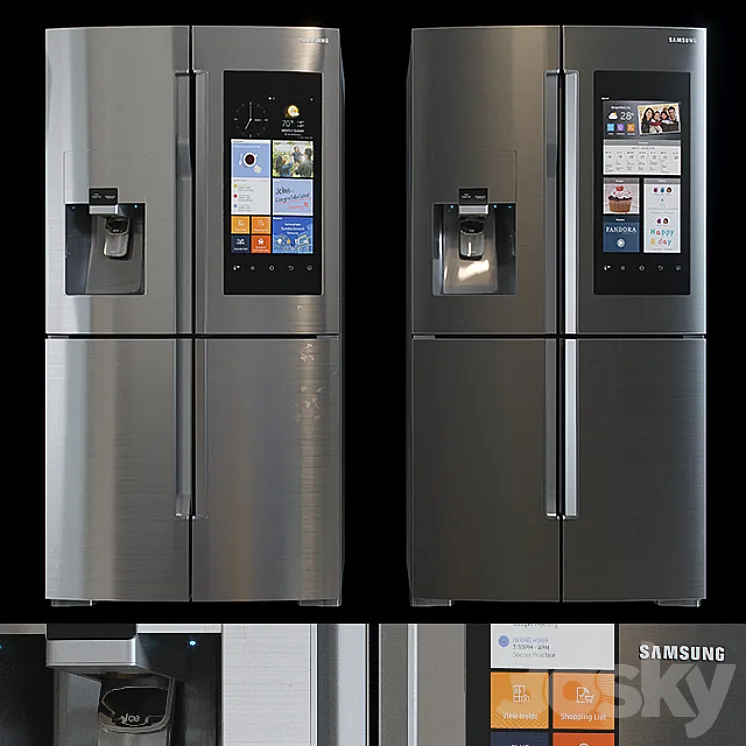 Refrigerator Samsung RF22K9581SR 3DS Max