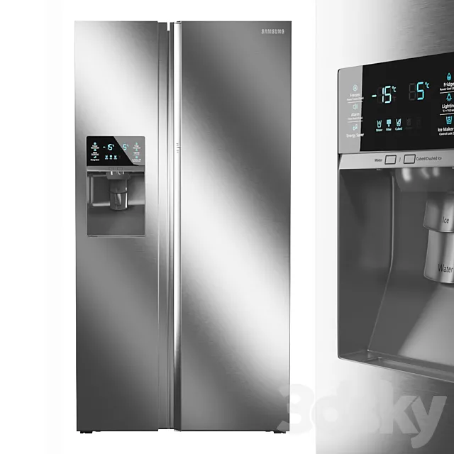 Refrigerator Samsung Side-By-Side RH22H9010SR 3DSMax File