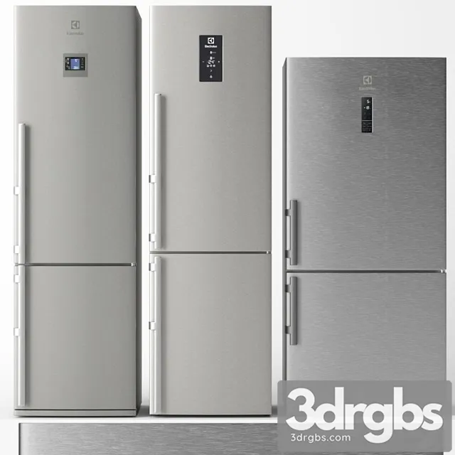 Refrigerator set electrolux 2 3dsmax Download