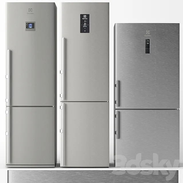 Refrigerator set Electrolux 3ds Max