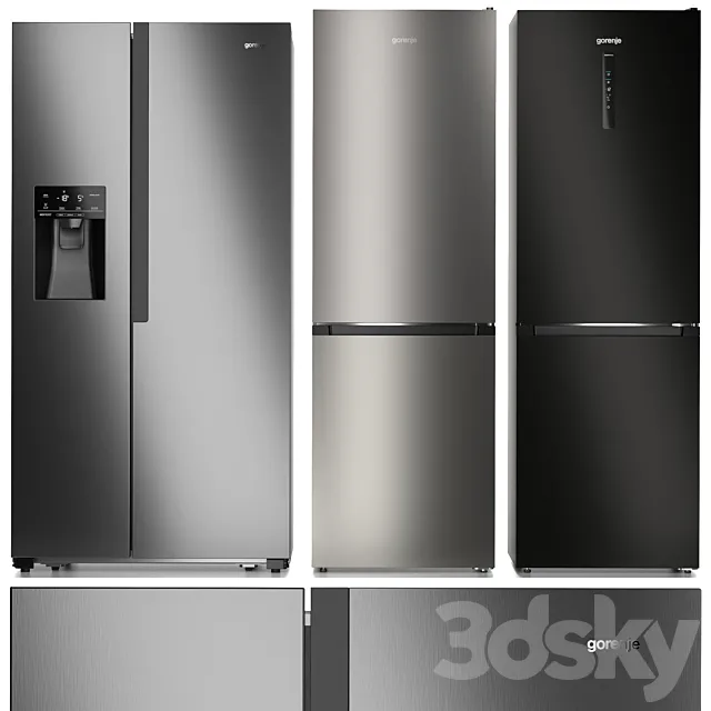 Refrigerator set Gorenje 3DSMax File