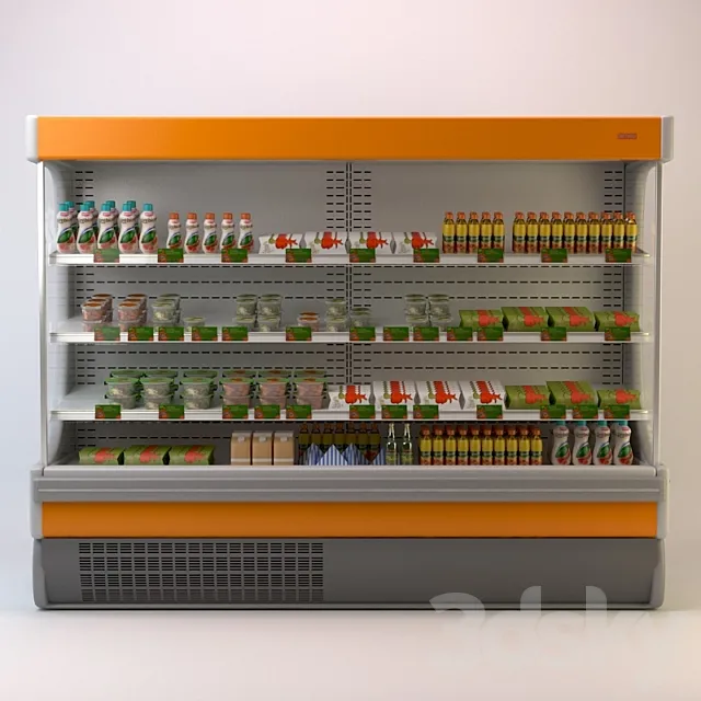 Refrigerator showcase 3ds Max