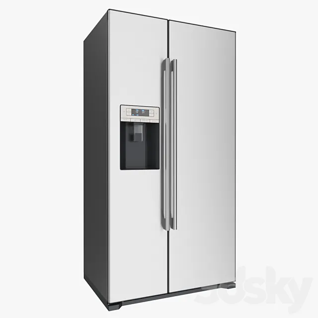 Refrigerator Siemens coolDuo iQ 500 series side-by-side 3DS Max Model