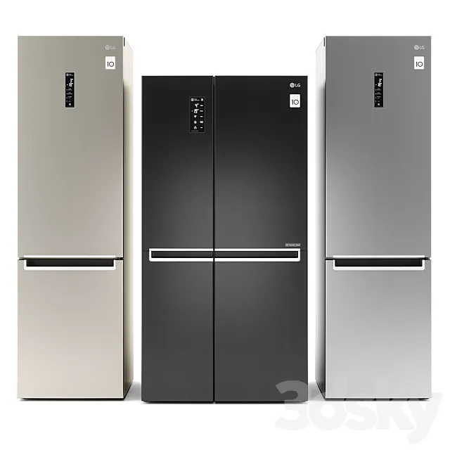 Refrigerators LG 3ds Max