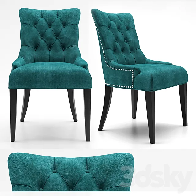 Regent Upholstered Dining Chair 3ds Max