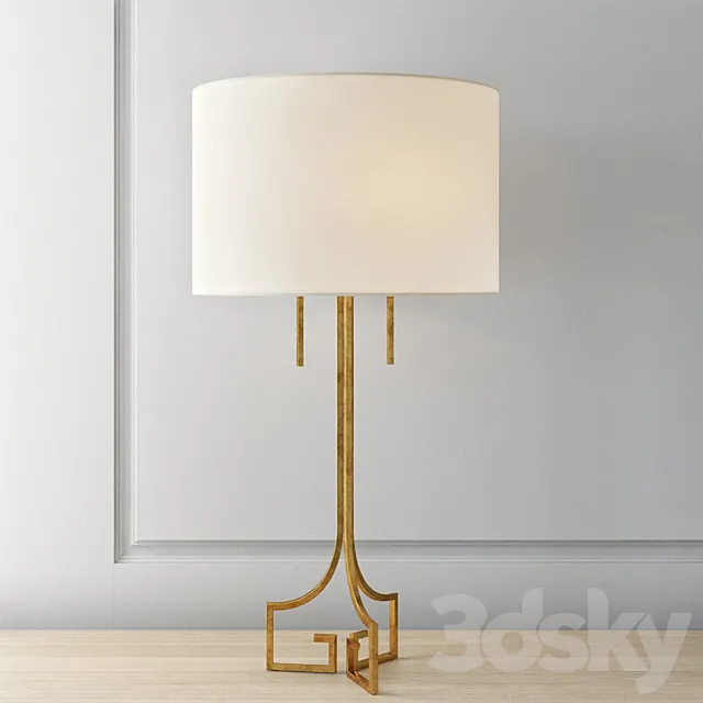 Regina-andrew design le chic golden table lamp 3DSMax File