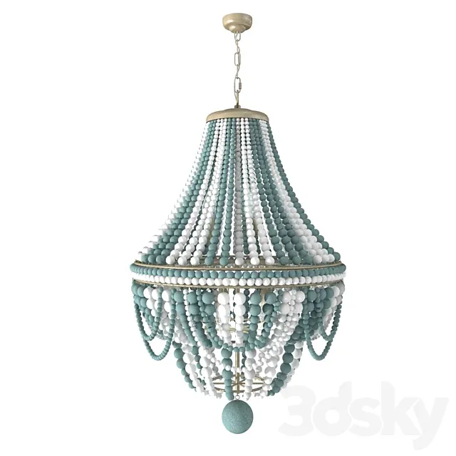 Regina Andrew Design Malibu Beaded 6-Light Chandelier 3ds Max