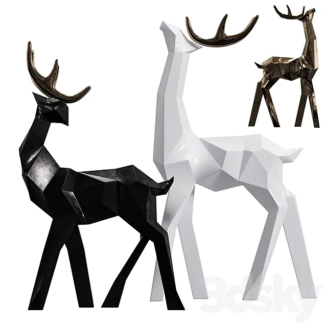 Reindeer Decorative 3dsMax Model