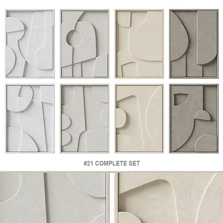 Relief # 21 COMPLETE SET 3DS Max Model