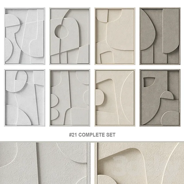 Relief # 21 COMPLETE SET 3DSMax File