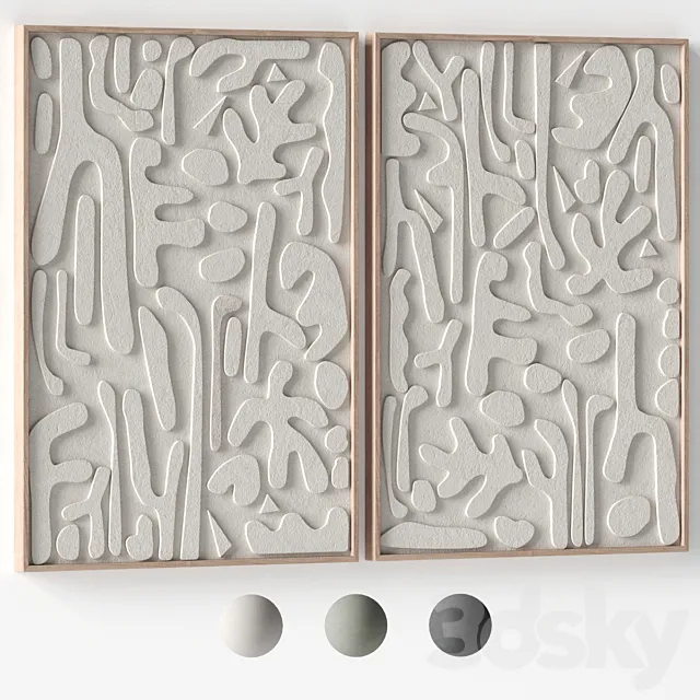 Relief artwork 22 – 3d art wall decor – Panels 3ds Max