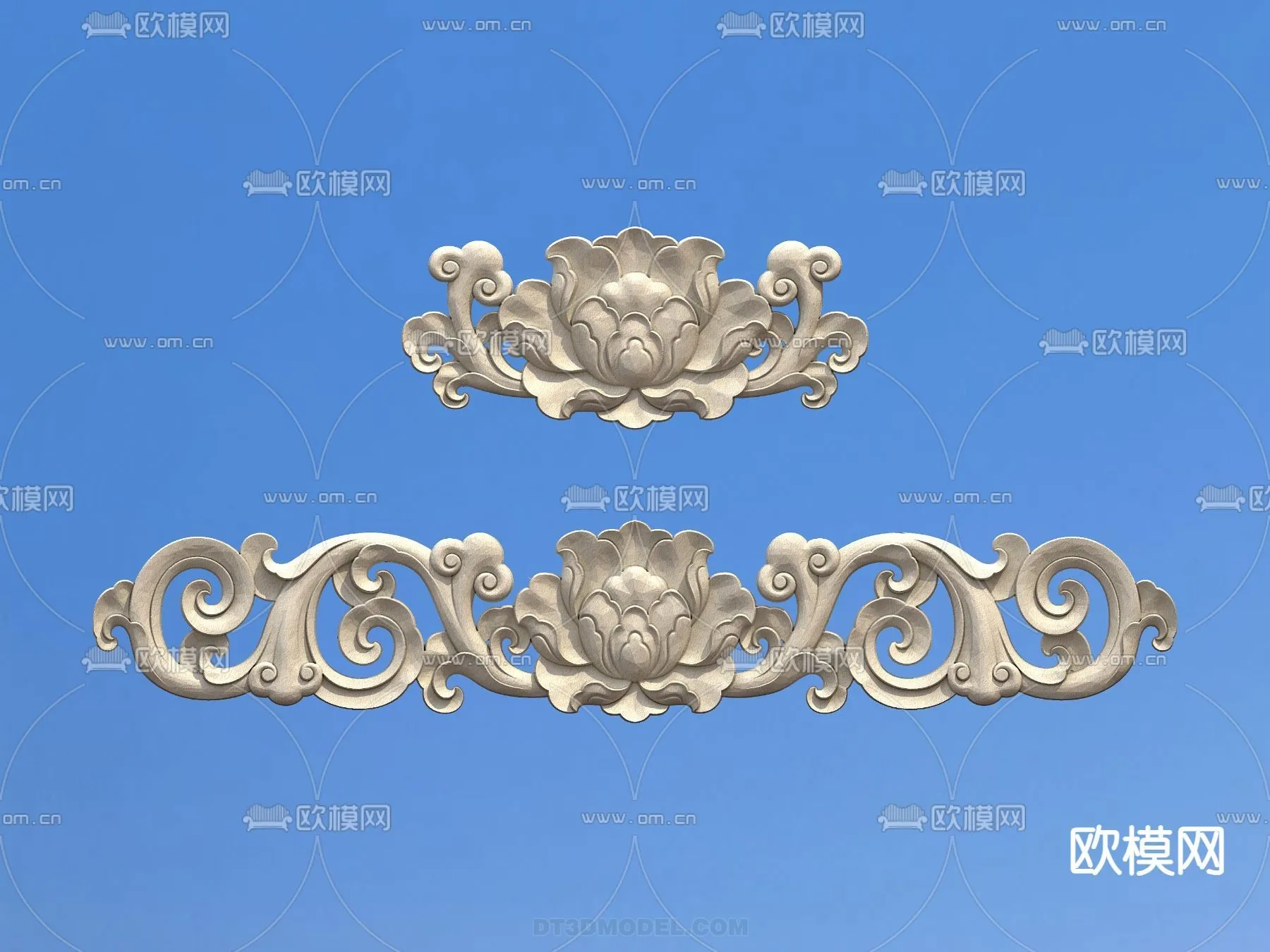 Relief with Pattern – 3D Models for Interior Decoration – 004