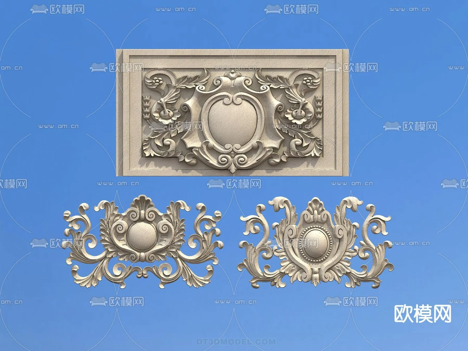 Relief with Pattern – 3D Models for Interior Decoration – 025