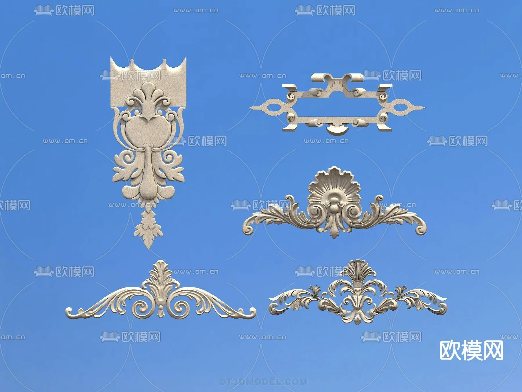 Relief with Pattern – 3D Models for Interior Decoration – 036