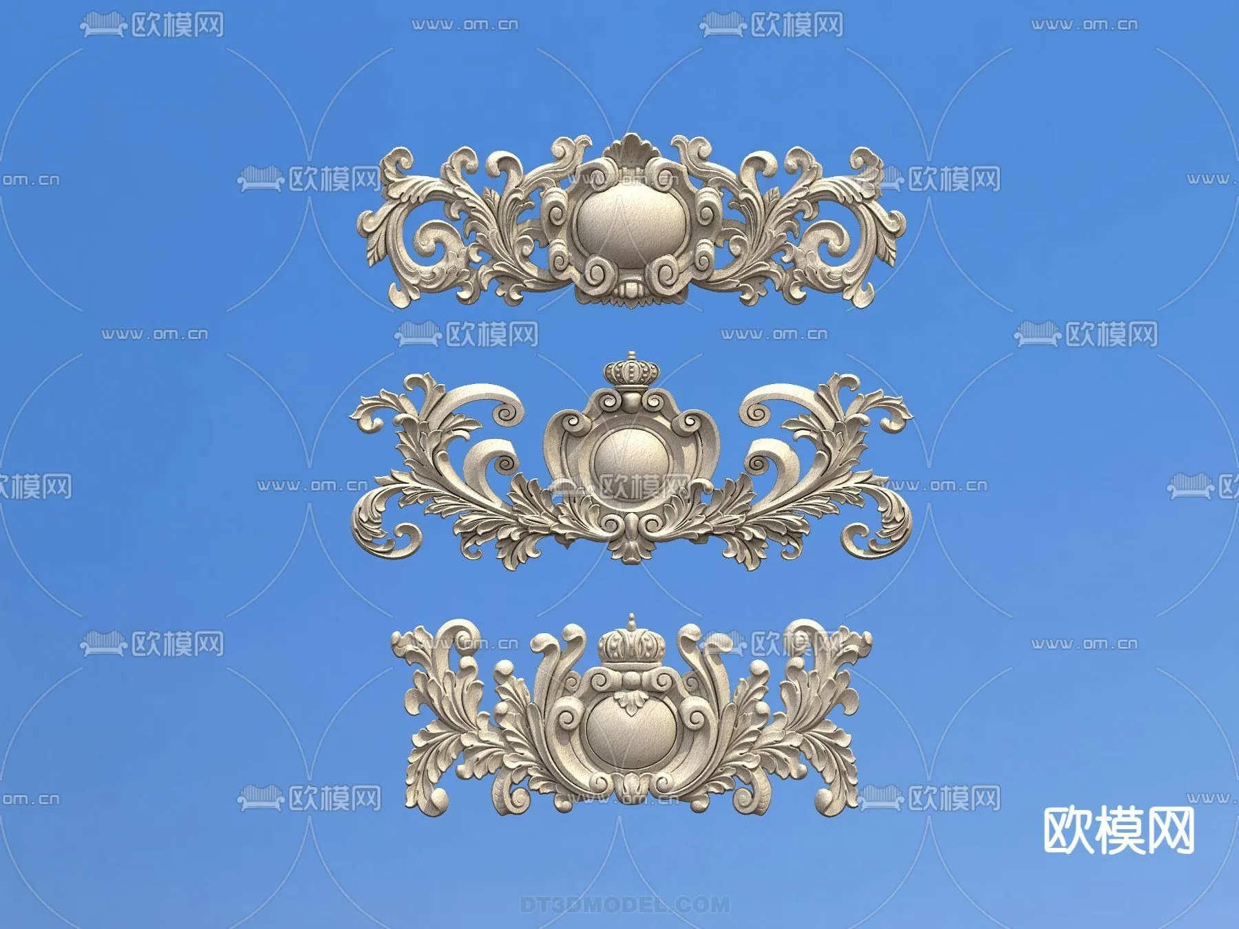 Relief with Pattern – 3D Models for Interior Decoration – 048