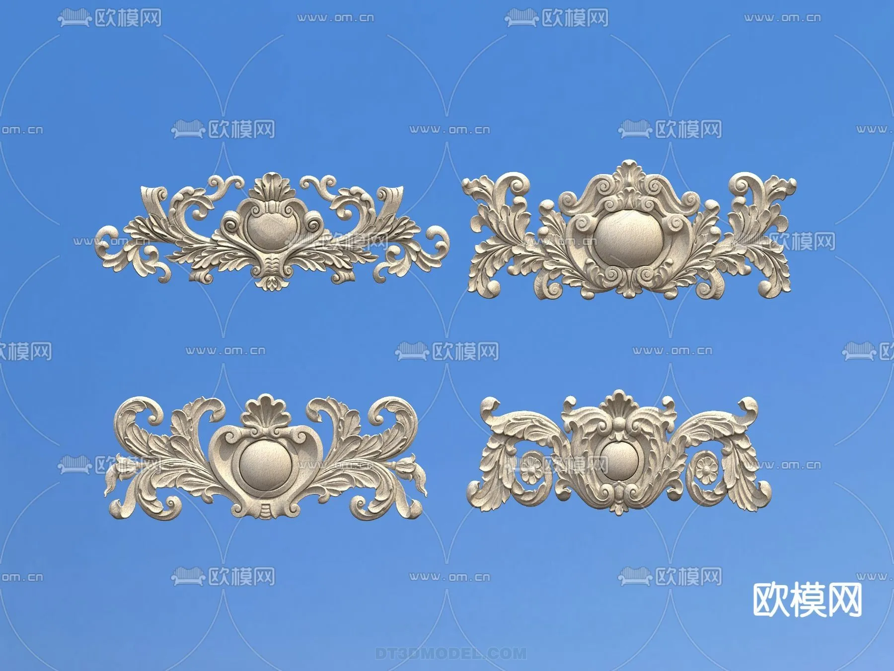 Relief with Pattern – 3D Models for Interior Decoration – 049