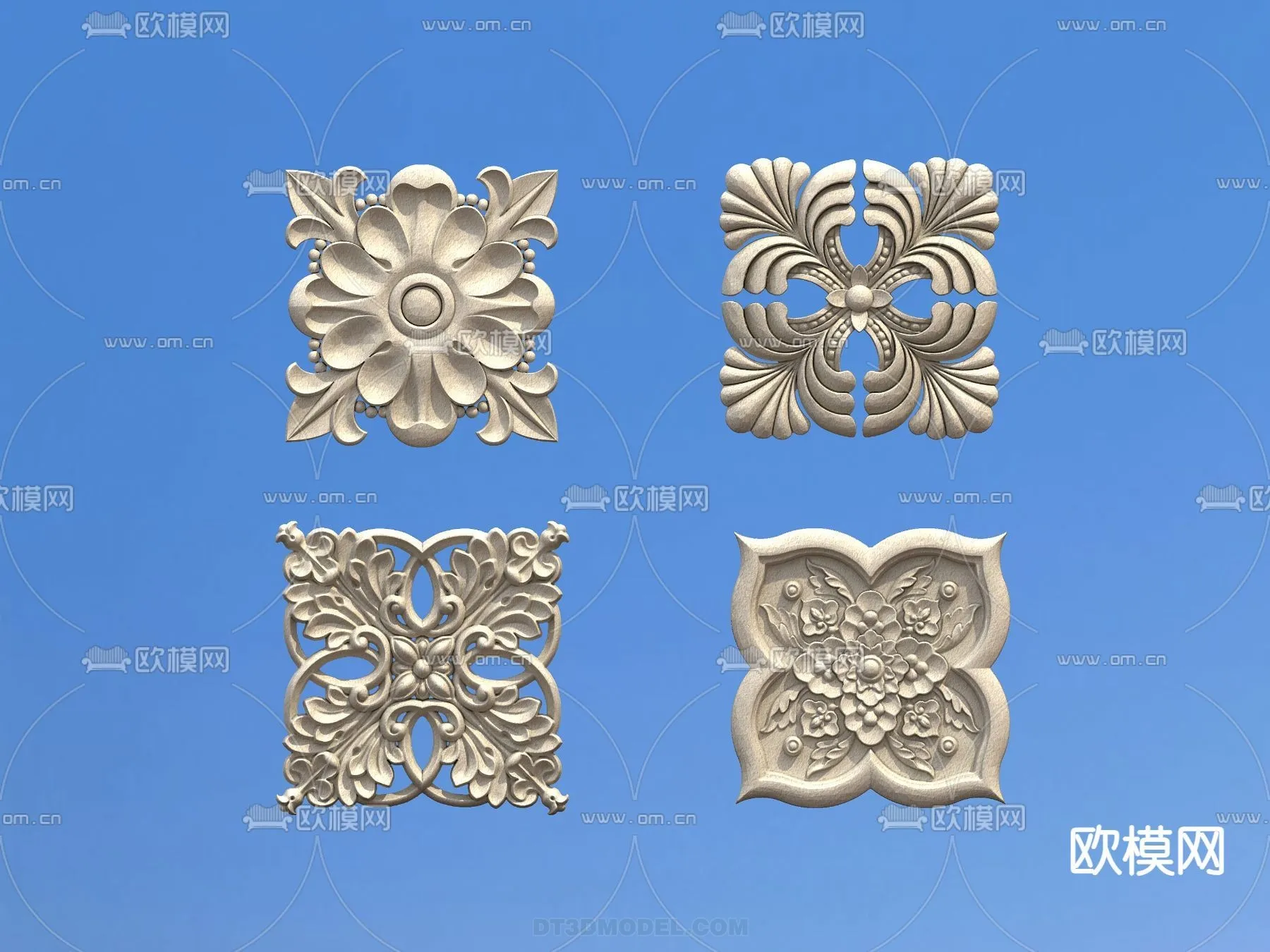 Relief with Pattern – 3D Models for Interior Decoration – 052