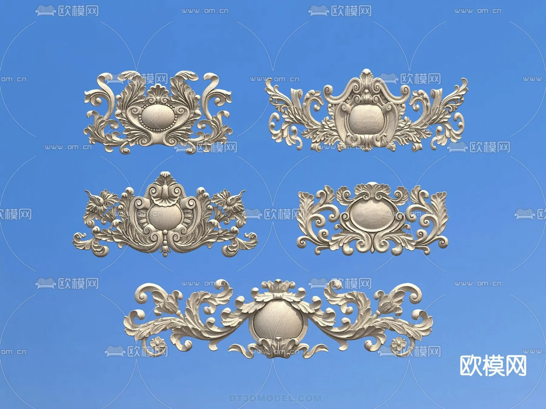 Relief with Pattern – 3D Models for Interior Decoration – 053