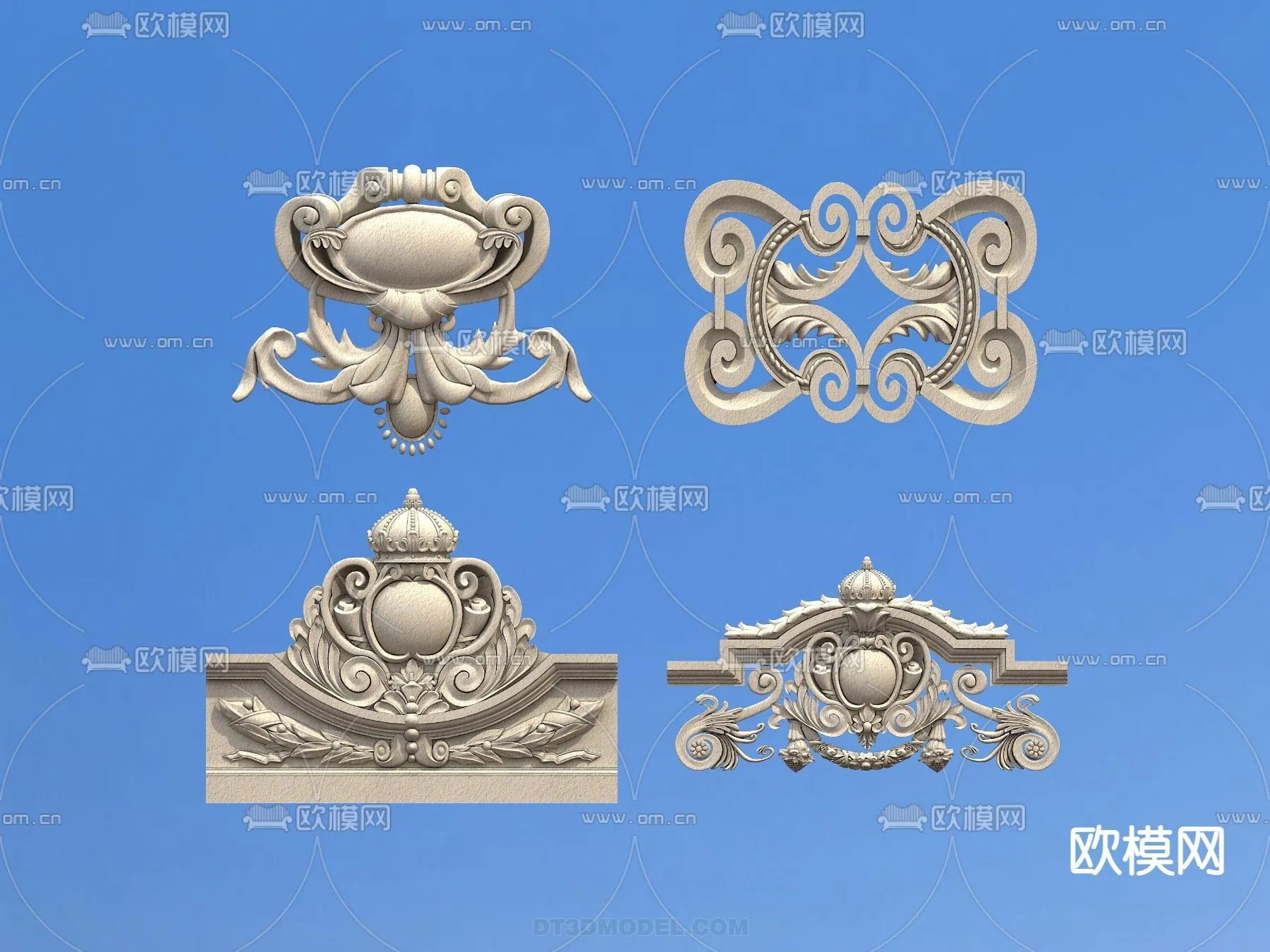 Relief with Pattern – 3D Models for Interior Decoration – 058