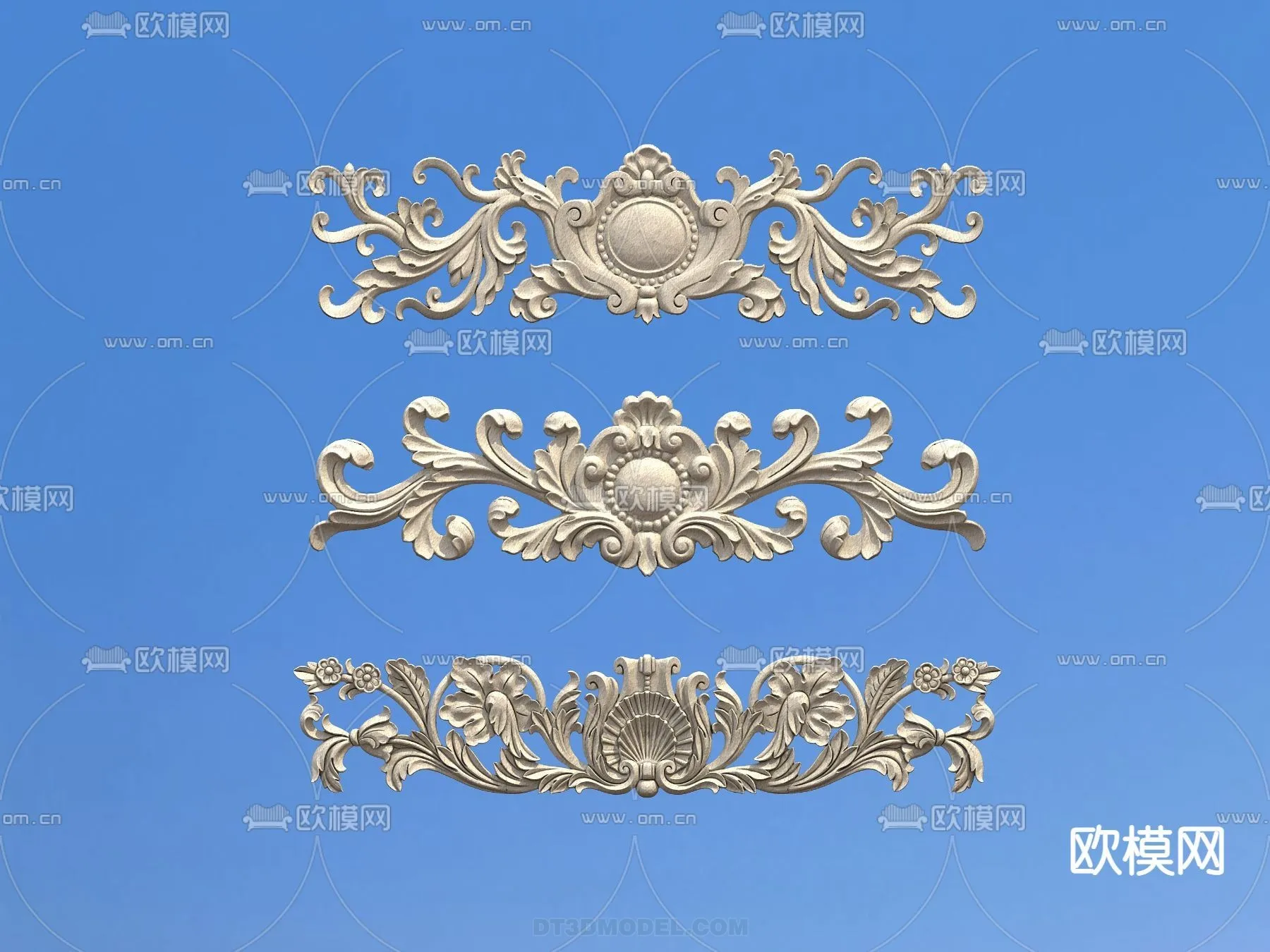 Relief with Pattern – 3D Models for Interior Decoration – 065