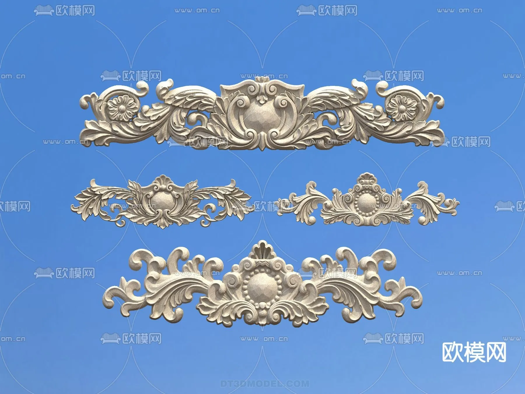 Relief with Pattern – 3D Models for Interior Decoration – 068