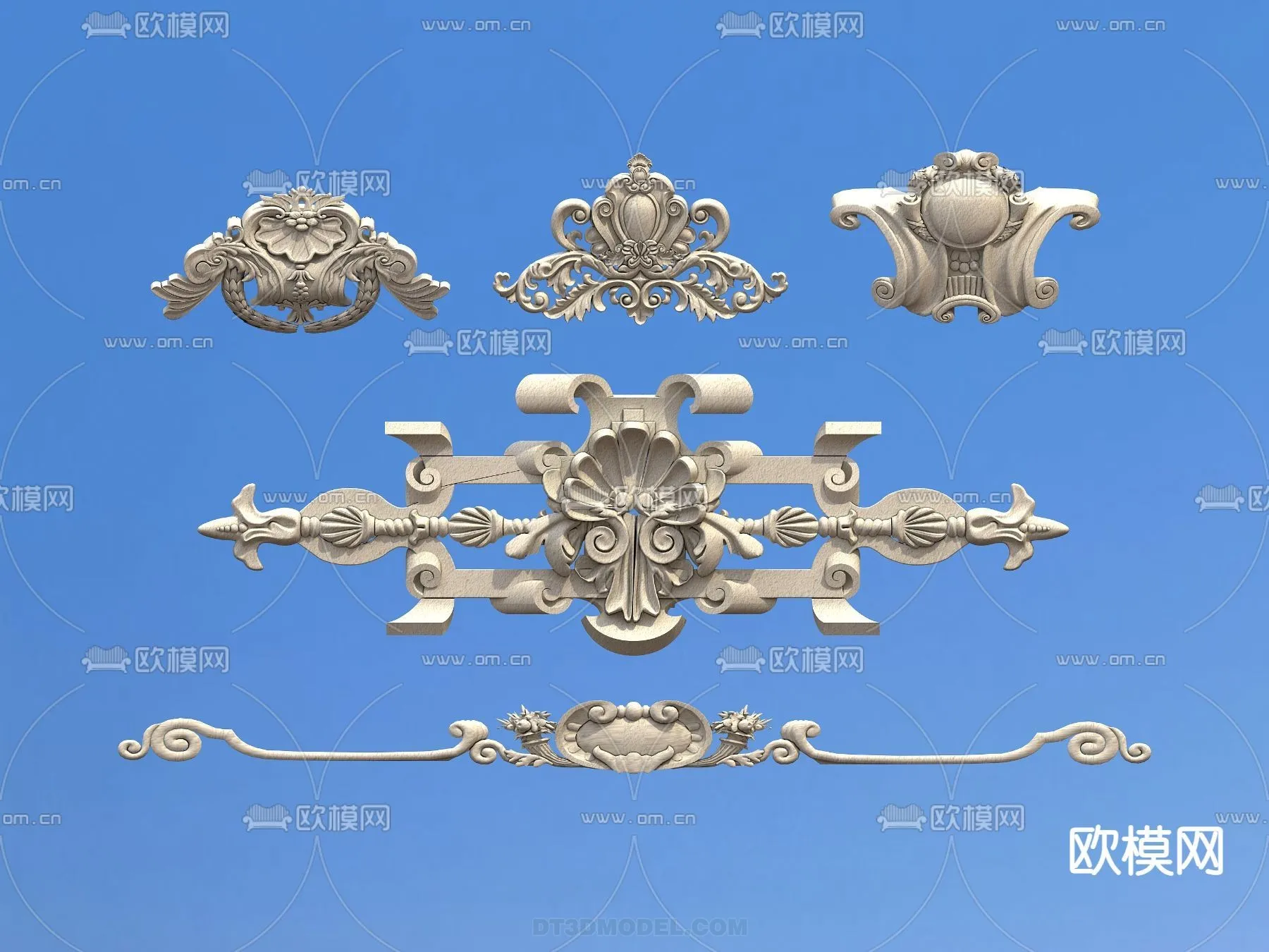 Relief with Pattern – 3D Models for Interior Decoration – 073