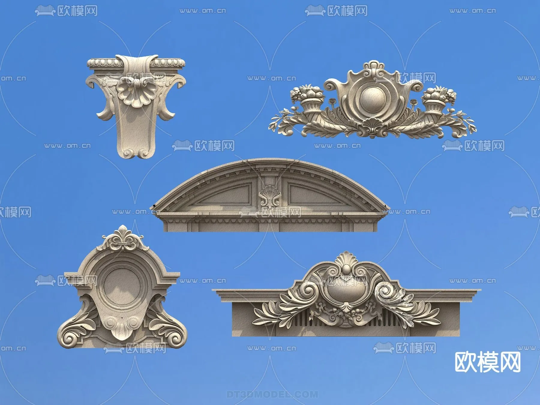 Relief with Pattern – 3D Models for Interior Decoration – 079