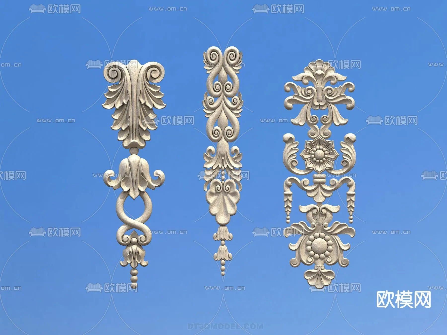 Relief with Pattern – 3D Models for Interior Decoration – 088