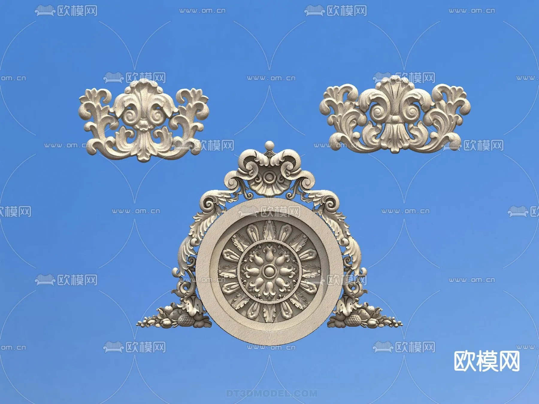 Relief with Pattern – 3D Models for Interior Decoration – 106