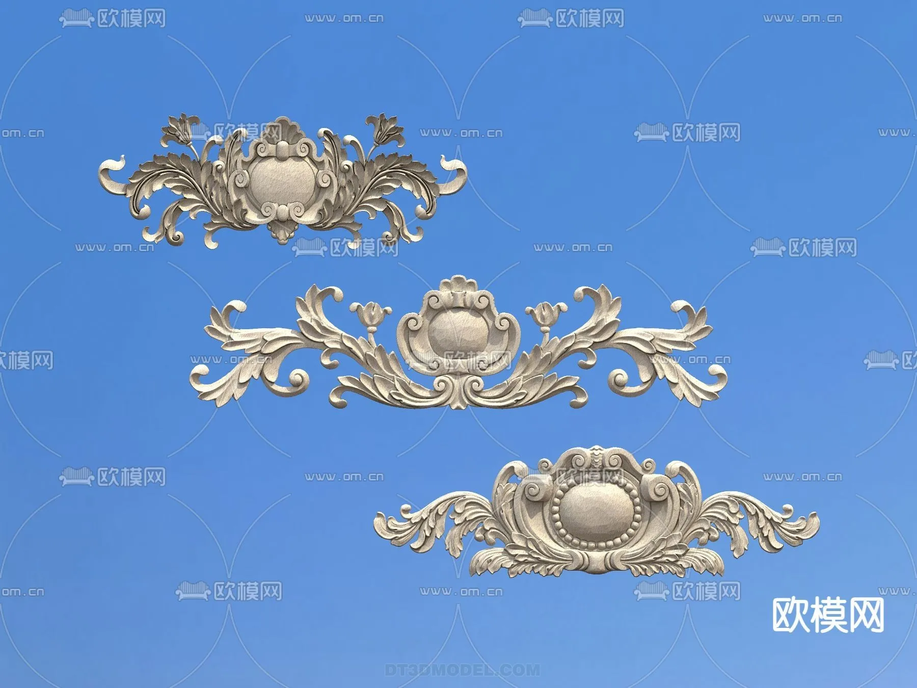 Relief with Pattern – 3D Models for Interior Decoration – 108