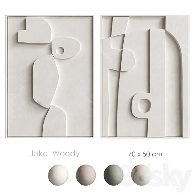 Relief Woody Joko Edith Beurskens 3DSMax File