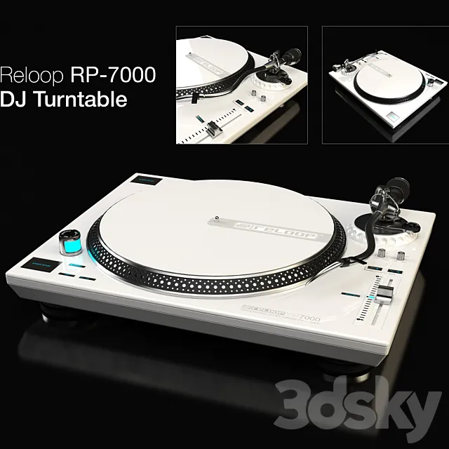 Reloop RP-7000 DJ Turntable 3DSMax File