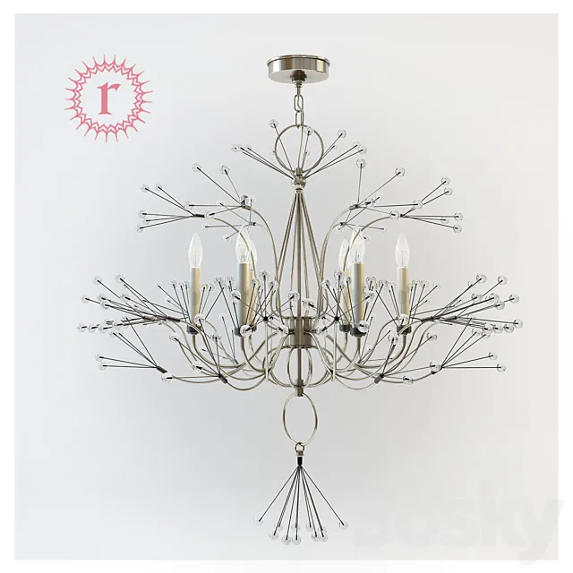 Remains “Splashing Water 37 Chandelier” DC4300.37 3ds Max