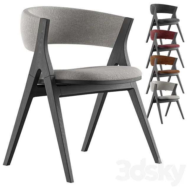 Remo dining chair By Bonaldo 3ds Max