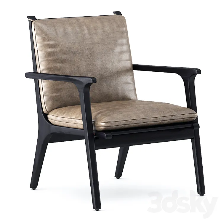 REN DINING LOUNGE CHAIR SMALL 3DS Max