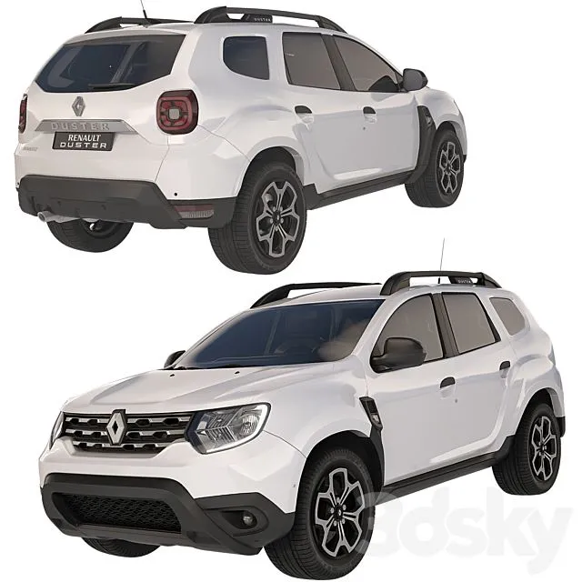 Renault Duster 2018 3dsMax Model