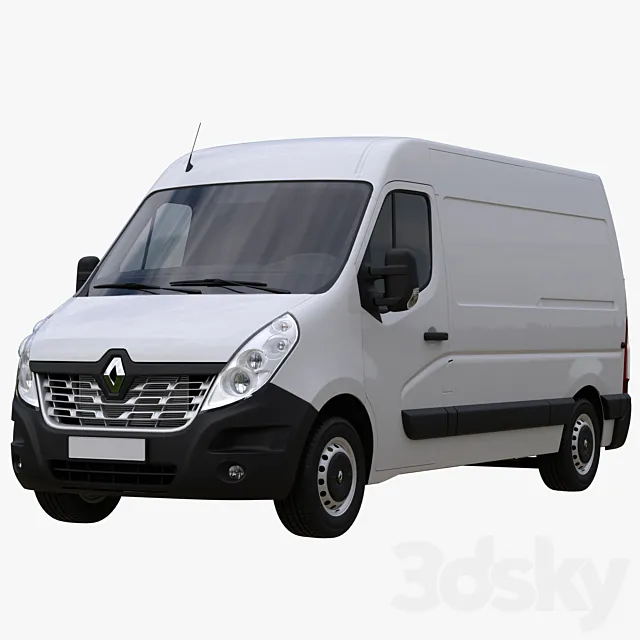 Renault Master L2H2 PanelVan 3DS Max Model