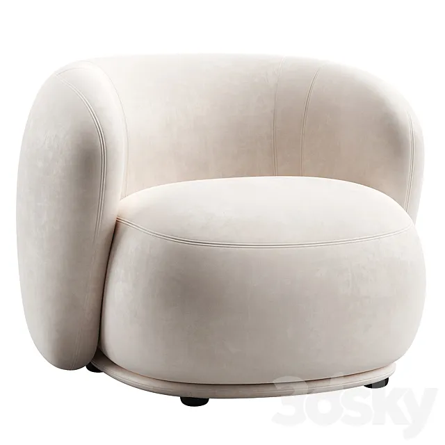 Rene Armchair _ Meridiani 3ds Max