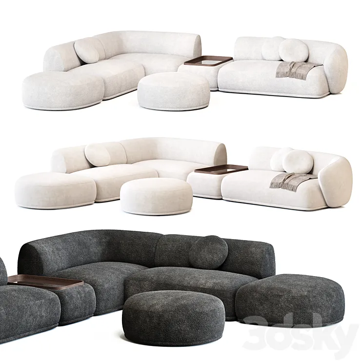 Rene Sofa by Meridiani Set 2 3DS Max