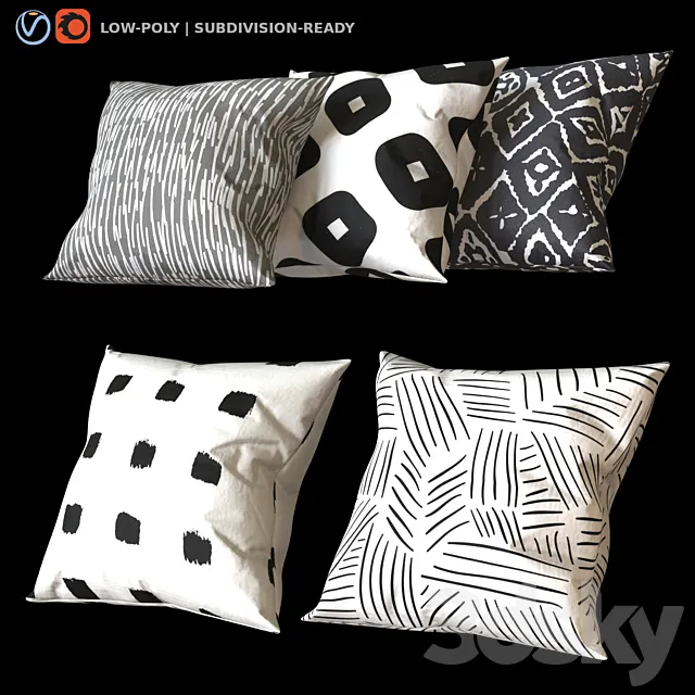 Renwil pillow set 3DS Max Model