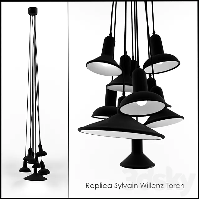 Replica Sylvain Willenz Torch 3DS Max Model