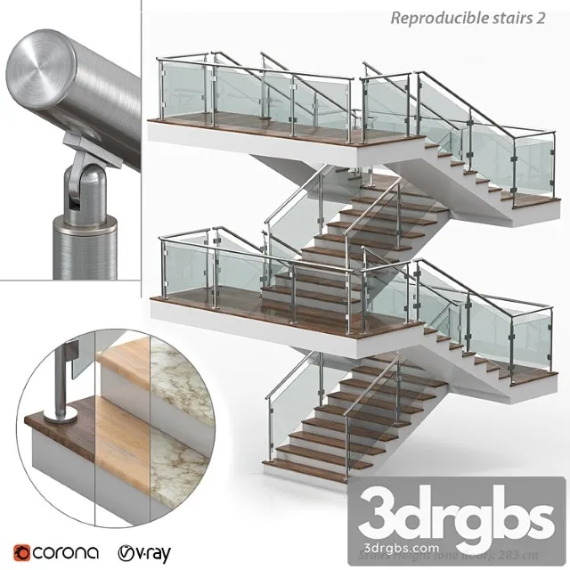 Reproducible stairs 2 3dsmax Download