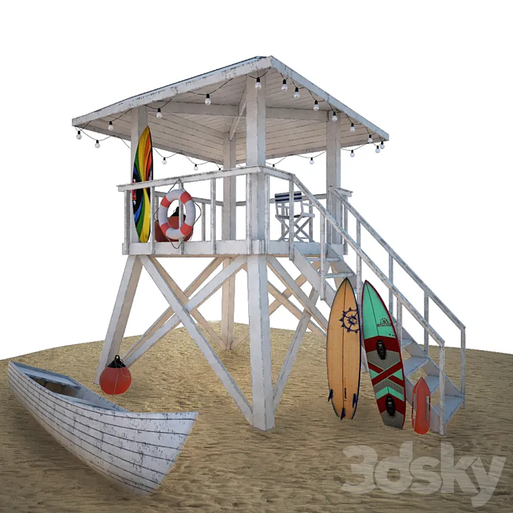 Rescue tower 3DS Max