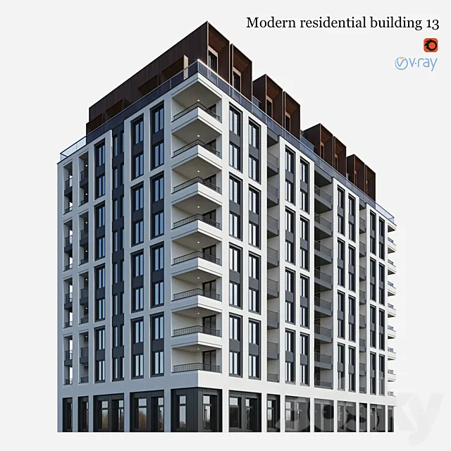 residential building 13 3ds Max