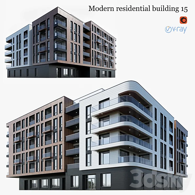 residential building 15 3DS Max