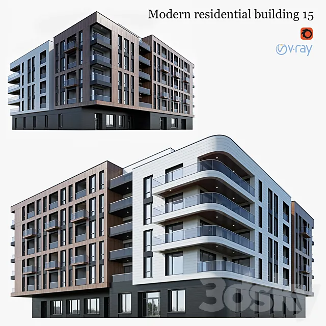 residential building 15 3DSMax File