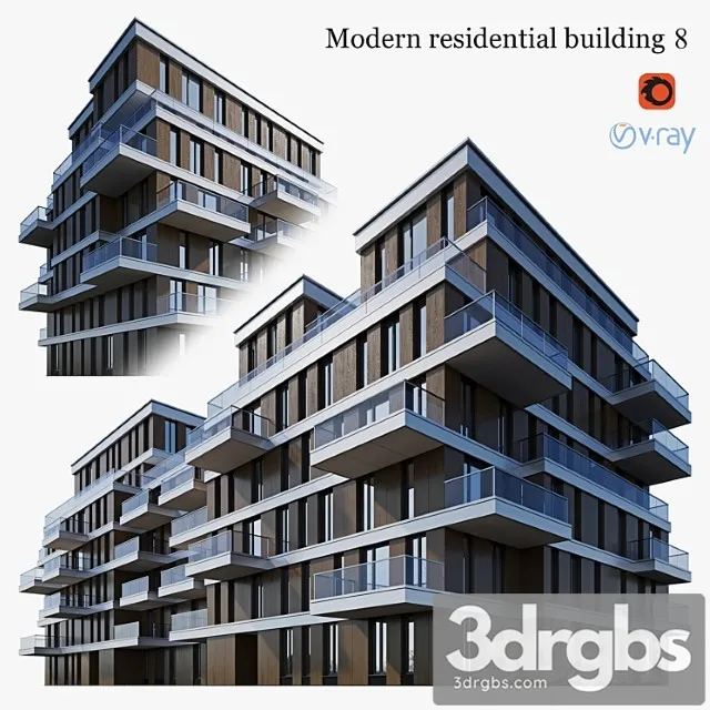 Residential Building 8 3dsmax Download
